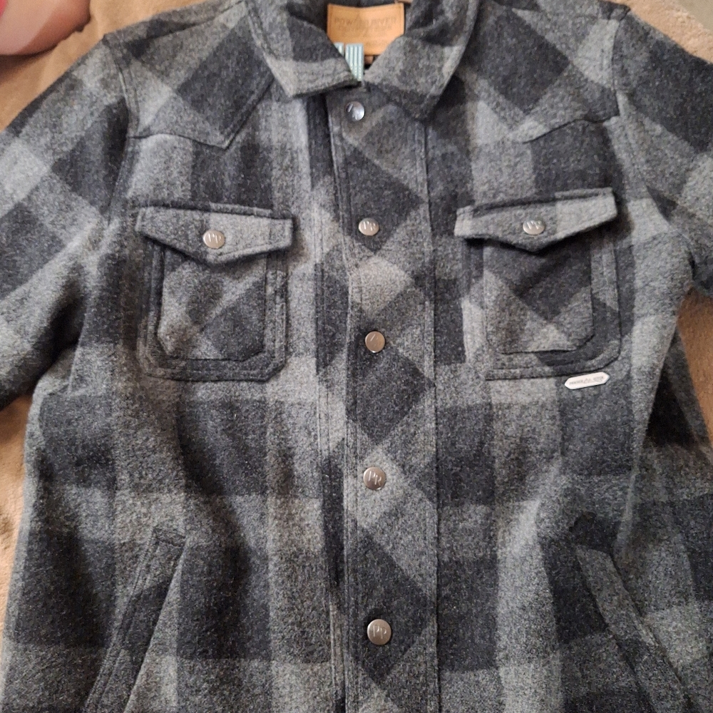 Powder river Men's western Gray Plaid Jacket